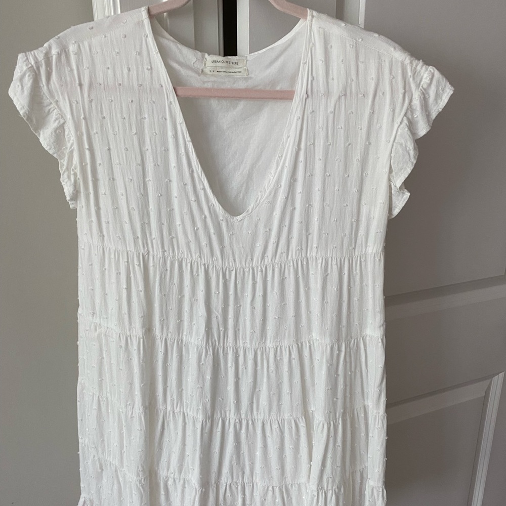 Urban outfitters lightweight white dress, lined, size small